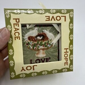 Set of 4 MWW Market 4" Mini Plates Heart Of Holidays Annie Danielson Box Xmas.